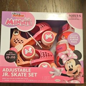 Disney Minnie Mouse Junior Skate Set - Pink and White